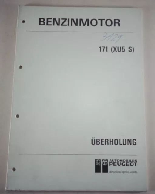 Manual de Taller Peugeot Motor de Gasolina XU5 S 1,6l 96Cv En 305 Gt Stand