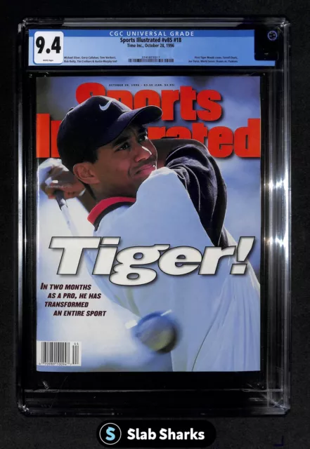 Sports Illustrated #V85 #V18 1St Tiger Woods Cover October 28 1996 Cgc 9.4