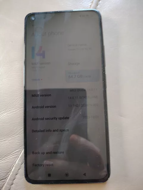 Xiaomi Mi 11 Lite 5G 128GB Truffle Black Unlocked Dual SIM Great Condition