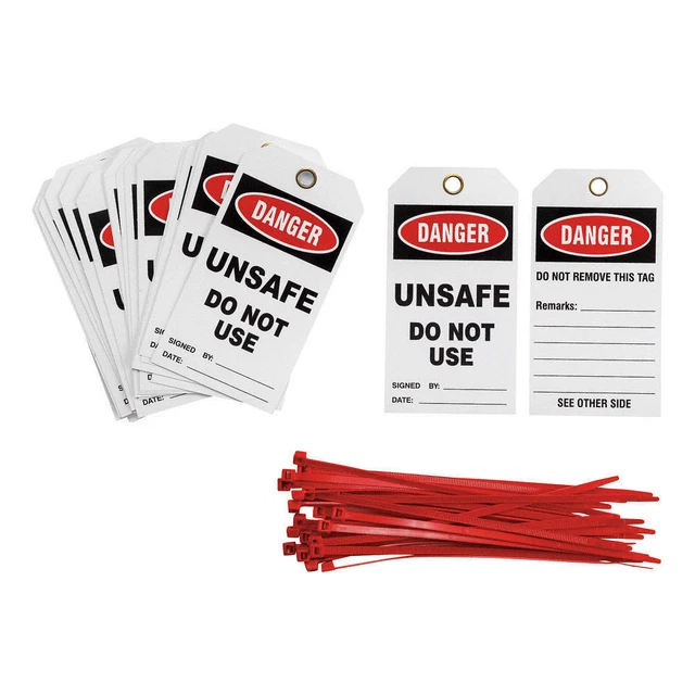 BRADY TG005E Danger Tag,5-1/2inHx3inW,Vinyl,PK25
