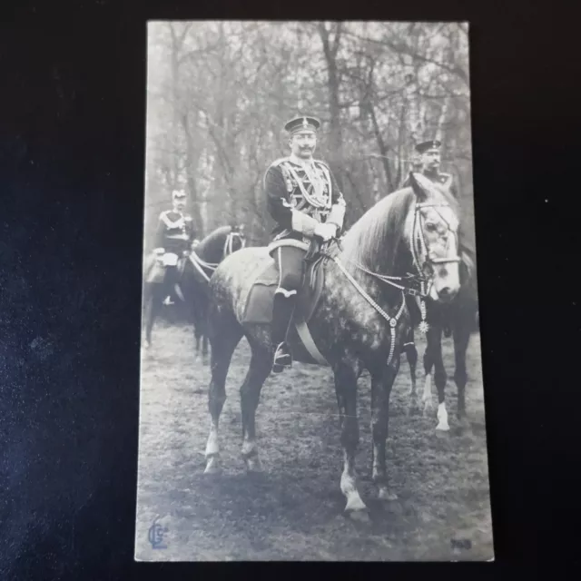 CPA Photo Card of / The Kaiser IN Horse IN Outfits Cérémonie Militraire