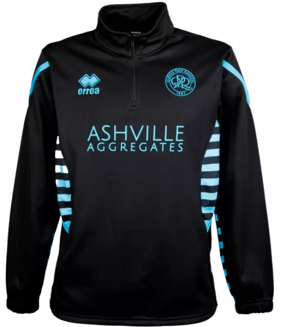 Qpr/Queens Park Rangers: Giacca Football Errea: Taglia Xxl: Allenamento 1/4 Zip Nuova Con Etichette!