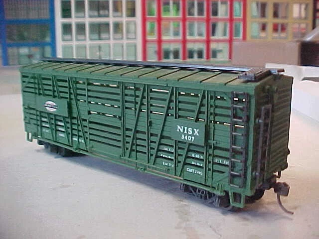 AHM HO AT & SF 5407 GREEN STOCK CAR New York Central - Kaydee