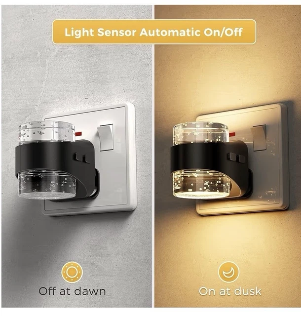 LOHAS-LED NIGHT LIGHT Plug in Wall,3000K/4000k/5000K Adjustable Color ...