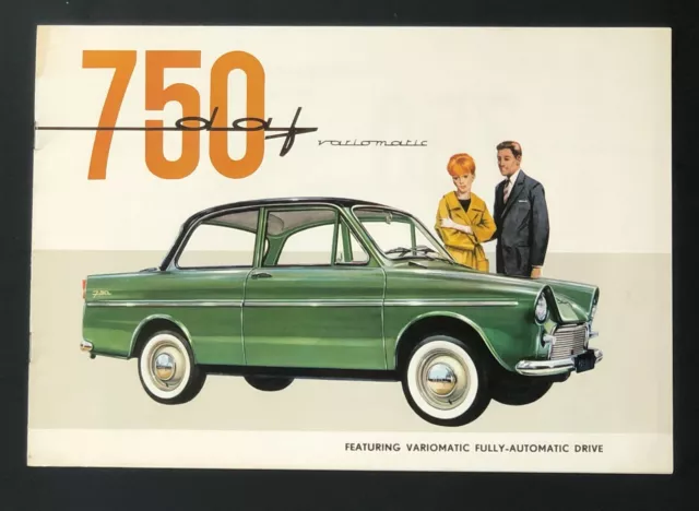 1961 1962 Daffodil 750 Variomatic Sales Brochure Specifications Engine Vintage