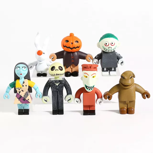 The Nightmare Before Christmas Jack Skellington Figure Toys 7pcs/Set Xmas Kids