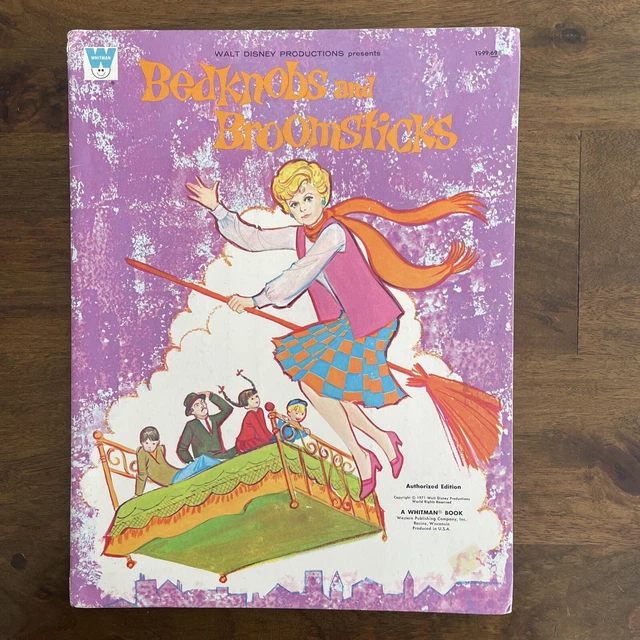 VINTAGE BEDKNOBS AND Broomsticks Paper Dolls Whitman Book 1971 Uncut