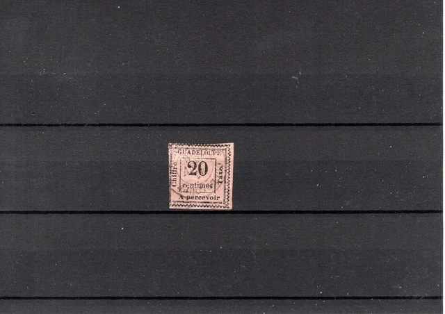 Timbre Guadeloupe France Colonie 1884 Taxe N°9 Oblitere Used
