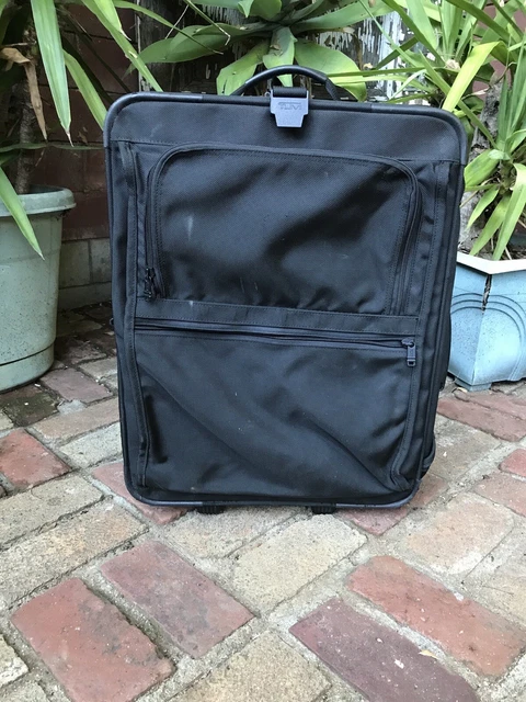 TUMI 22" Ballistic Nylon Black  UPRIGHT ROLLING WHEELED Garment Carry Bag