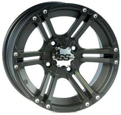ITP SS212 BLK 14X8 4/156 5+3 1428376536B Black 14" 37-3229 0230-0324 Aluminum
