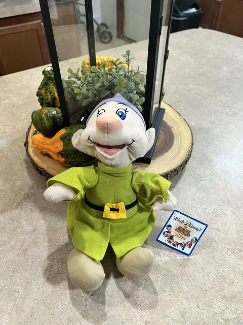 VALT DISNEY SNOW White & The Seven Dwarfs 10 Pouces Peluche Jouet Usine Neuf Avec Étiquettes EUR
