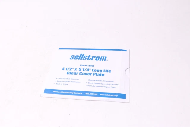 Sellstrom Life Clear Cover Plate 5-1/4-In x 4-1/2-In 19004