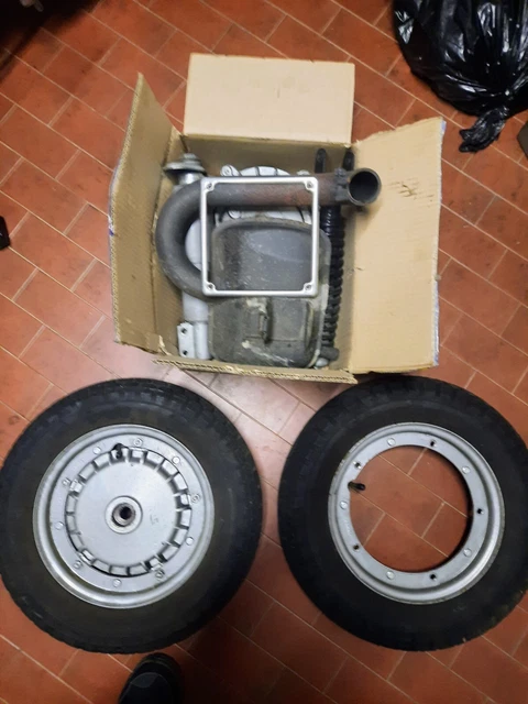Vespa PX - PE ammortizzatori, ruote complete, mozzi, scarico