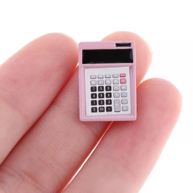2PCS 1:12 Dollhouse Miniature Mini Calculator Model Doll Accessor_JO