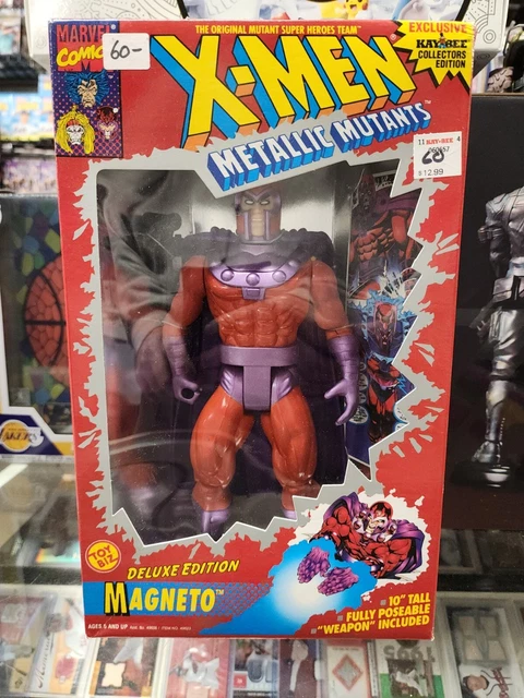 Vintage X-MEN Marvel TOY BIZ Metallic Mutants 10 inch MAGNETO Figure 49623 New