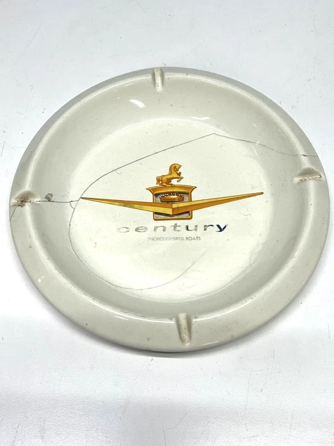 Century Boat~Boats~Vintage 1950’s Collectible Logo Ashtray~Repaired~Memorabilia