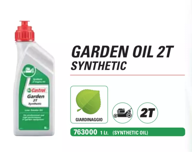 Castrol Garden Oil Synthetic 1L Oil for Agricultural Engines / Gardening 2T