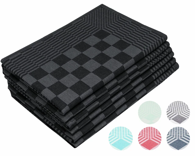 6er Set Geschirrtücher Geschirrhandtücher Küchentuch 65x65 cm 100% Baumwolle