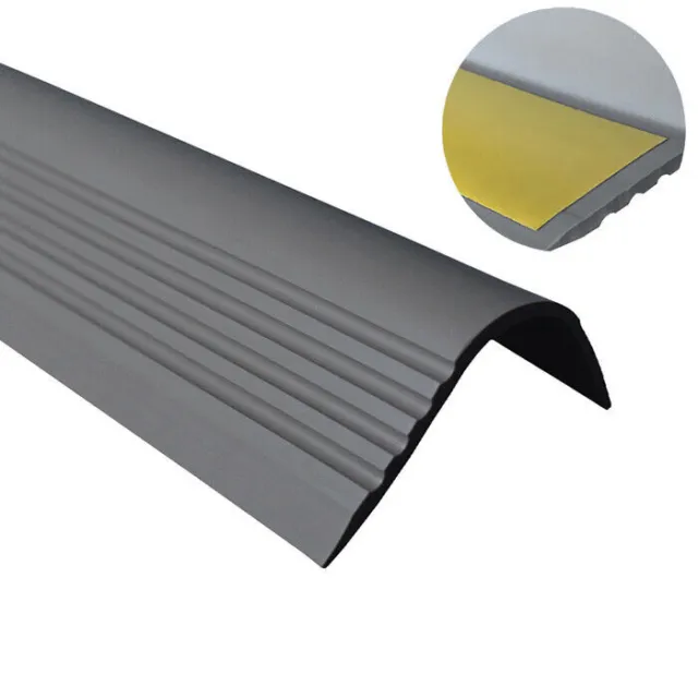 Nez de marche profil d’angle PVC autoadhésif 52x40mm antidérapant
