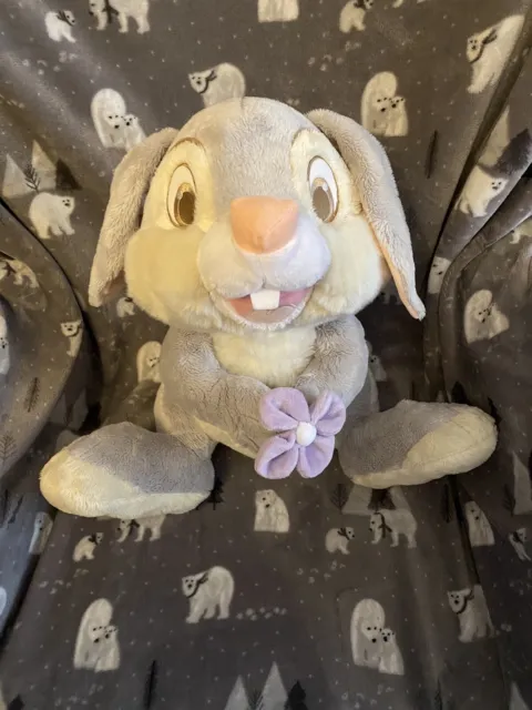Disney Store Exclusive Thumper The Rabbit Soft Toy With Flower 17” Stamped Bambi