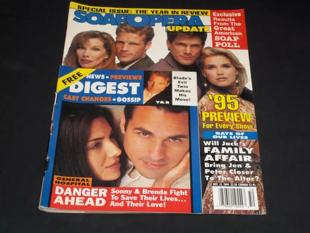 1994 December 13 Soap Opera Update Magazine + Preview Digest On Cover - L 6053