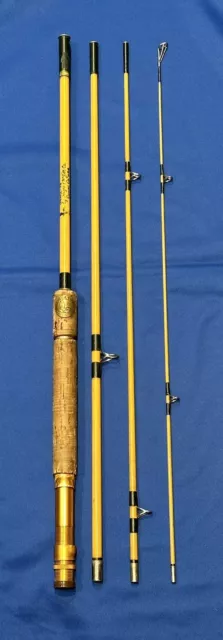 Vintage Wright & McGill Eagle Claw Pack-It Pack Rod Spin/Fly 4pc G4MU-75 7'6"