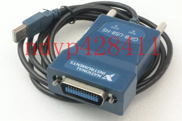 Used NI (National Instrumens) GPIB-USB-HS Interface Adapter controller IEEE 488