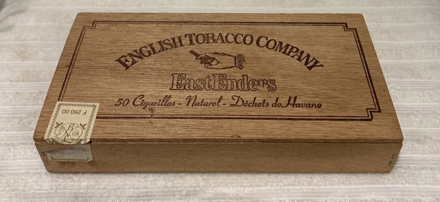 eastenders tobacco ENGLISH TOBACCO COMPANY Eastenders 19 x 9.5 x 3.5cm Hinged Wood Cigar Box  £4.90