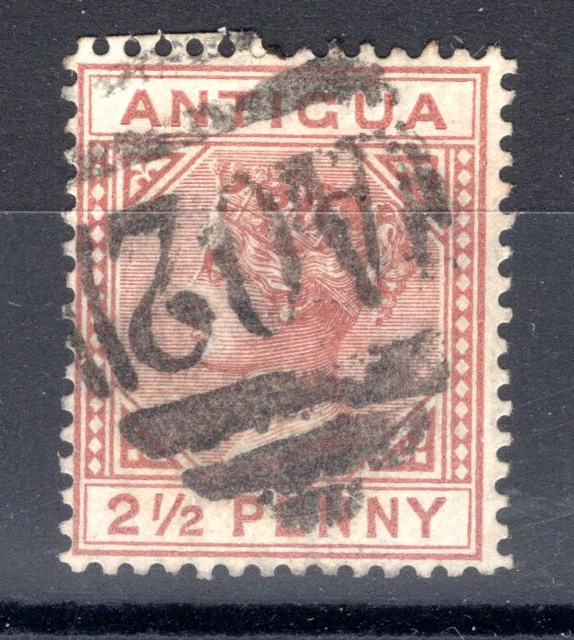 Antigua 1884 sg 22 2 1/2d red-brown, wmk Crown CA, used cat £55