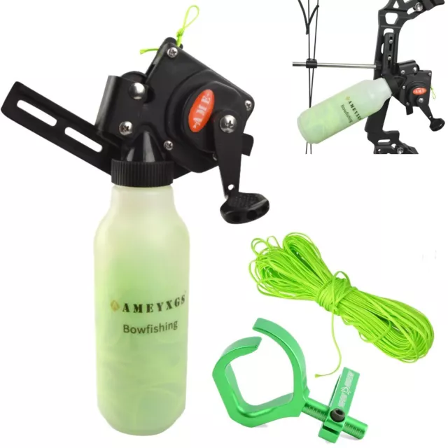 Archery Bow Fishing Reel Rope Pot Fishing Tools Arrow Rest Compound Bow Hunting