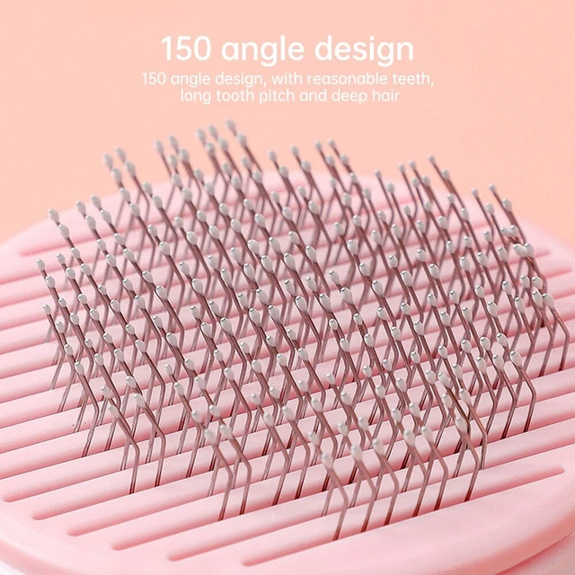 Pet Hair Remover Dog Cat Comb Grooming Massage Deshedding Self Cleaning Brush 4