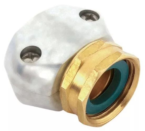 Gilmour 5/8 & 3/4 in. Brass/Zinc Threaded Female Clamp Coupling (Pack of 2)