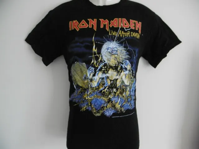 Nuovo Iron Maiden Raro Live After Death Ufficiale T-Shirt DA UOMO S 96.5cm