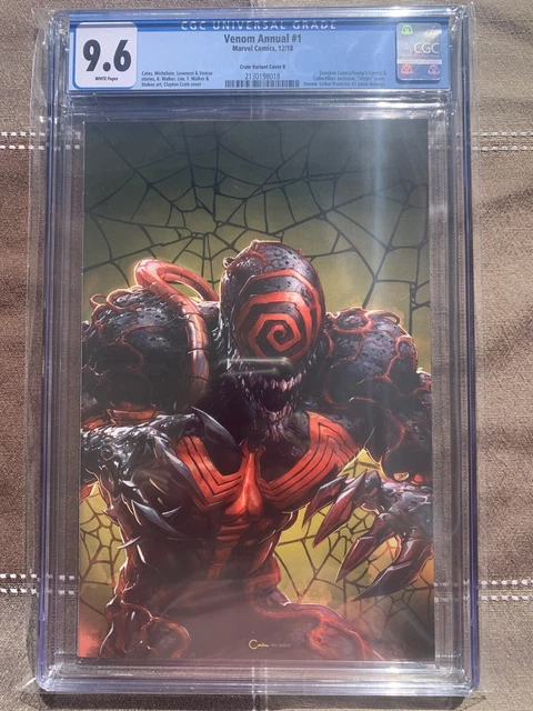 VENOM ANNUAL #1 CGC 9.6 Crain Cover B VIRGIN VARIANT LETHAL PROTECTOR HOMAGE
