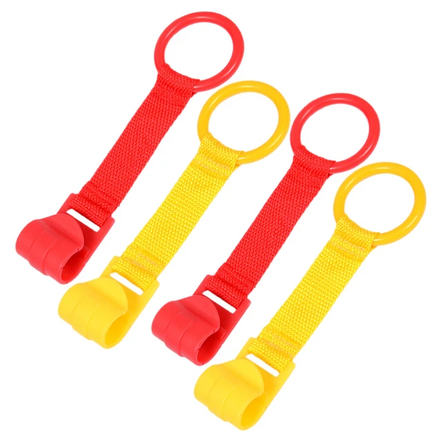 TDGBIH 4 PCS Baby Pull Up Rings Robust Baby Pull Rings Crib Pull Rings Playpen Pull Up Rings Kids Walking Training Tool For Baby Kids