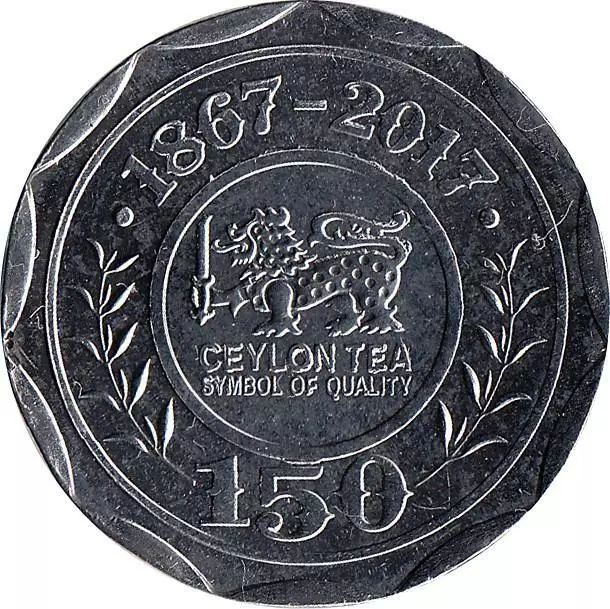 Sri Lanka 10 Rupees 2017 "Ceylon Tea 150th Anniversary"