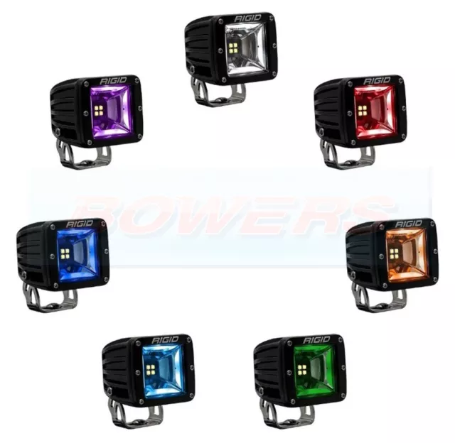 Pair of Rigid Radiance+ 682053 12v 3" LED Pods RGBW Multi-Coloured Back Lighting