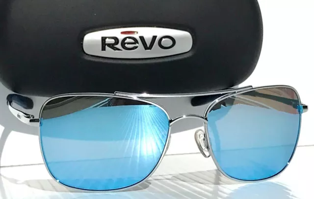 NEW Revo TERRITORY Polished Chrome POLARIZED Blue Water Lens Sunglass 1034 03 BL