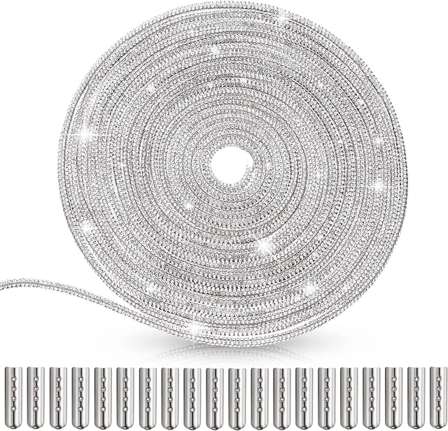 Rhinestone Shoe Laces Hoodie String Glitter Aglets for Sneakers