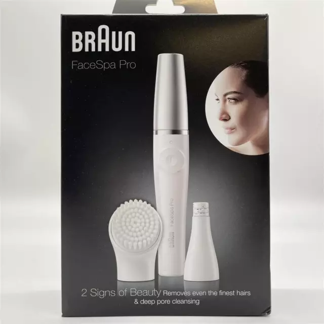 Braun FaceSpa Pro Beauty Set mit Gesichtsepilierer Damen, Gesichtsreinigungsbürs