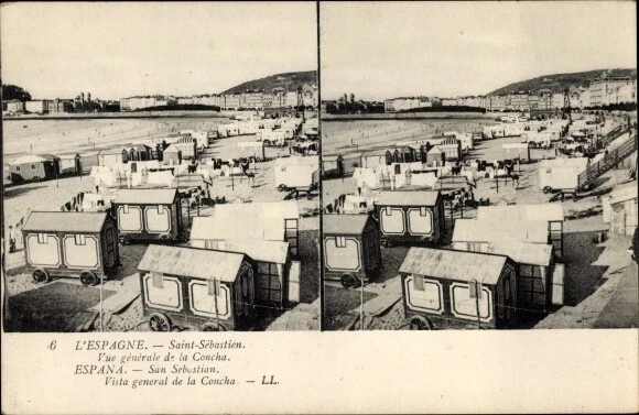 Stereo Ak San Sebastian Baskenland, Vista general de la Concha - 3805138