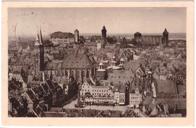 Ansichtskarte / Postkarte Nürnberg, Blick auf Adolf-Hitler-Platz, Sebalduskirche