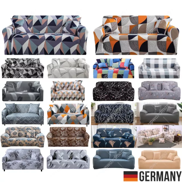 1/2/3 Sitzer L Form Schnittsofa Sofabezug stretch elastische Sofahusse Abdeckung