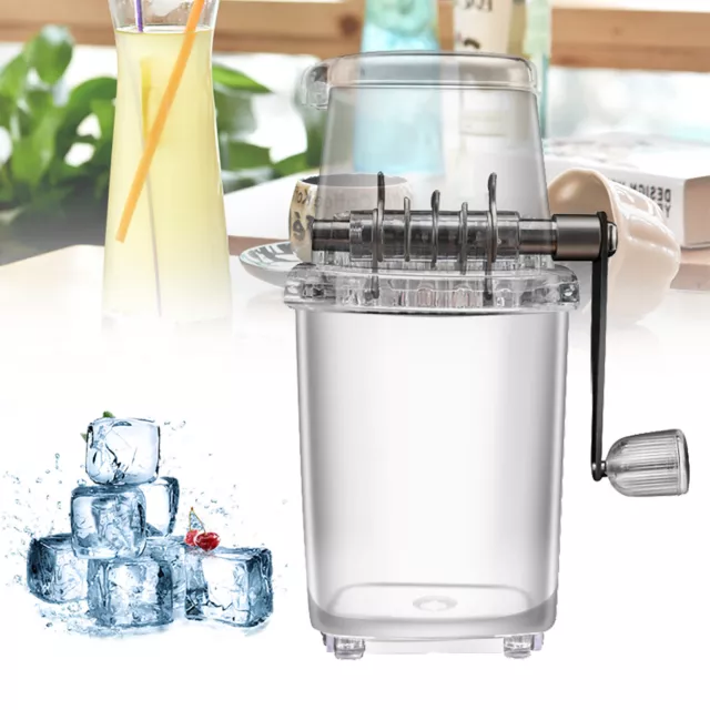 Manual Ice Crusher Shaver Shredding Machine Hand Fast Snow Cone Ice Machine AU