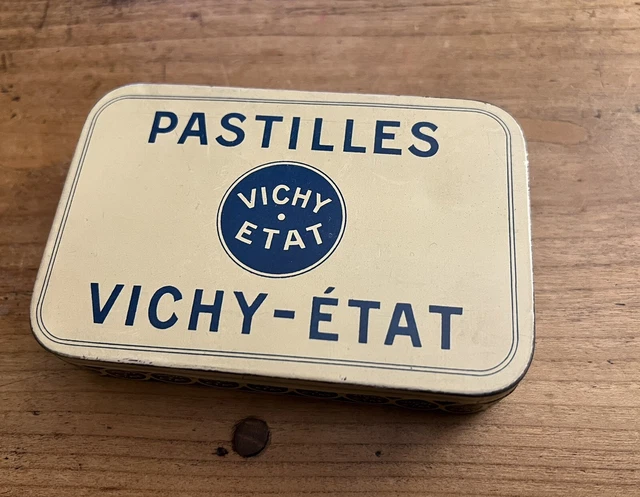 Ancienne XIXe Boite Pastilles Tole Emboutie ( Modéle A