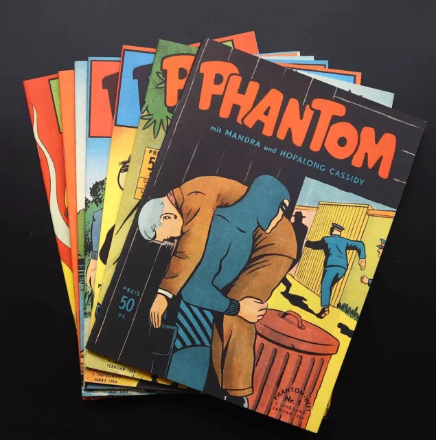 PHANTOM HETHKE ND ALLER Verlag Dschungel Abenteuer Comic Heft 1. 2. 3 Jhg. 2