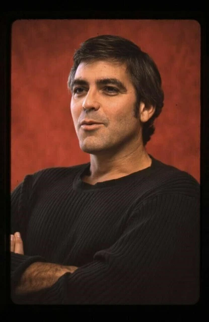GEORGE CLOONEY 1990'S photo shoot stamped Original 35mm Transparency