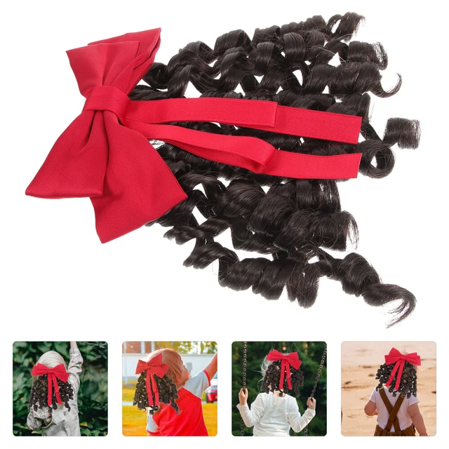 Fiocco, parrucca lunga, riccia, ondulata, ballo di fine anno, cosplay, capello,