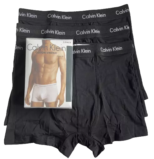 Calvin Klein CK Mens Boxers Shorts 3 Pack cotton stretch Trunks Underwear  M L