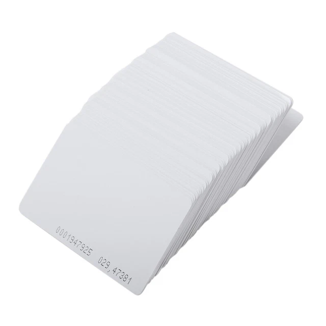 50 pieces Intelligent Proximity EM4100 125kHz RFID Proximity Card Entry Empty V9